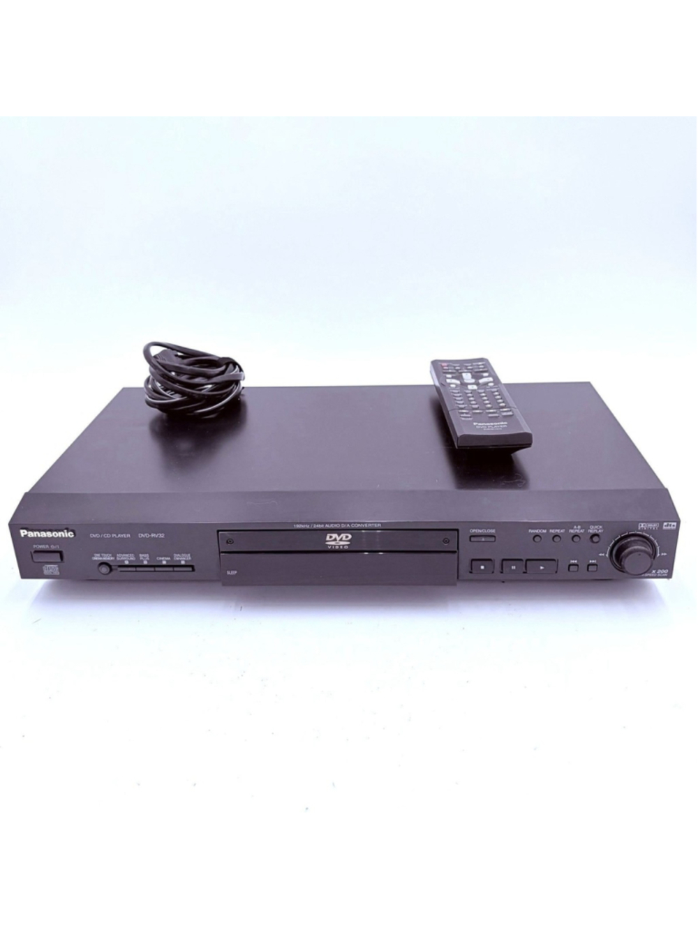 Panasonic DVD-RV32 DVD CD Player Tested Working w Remote Power Cord